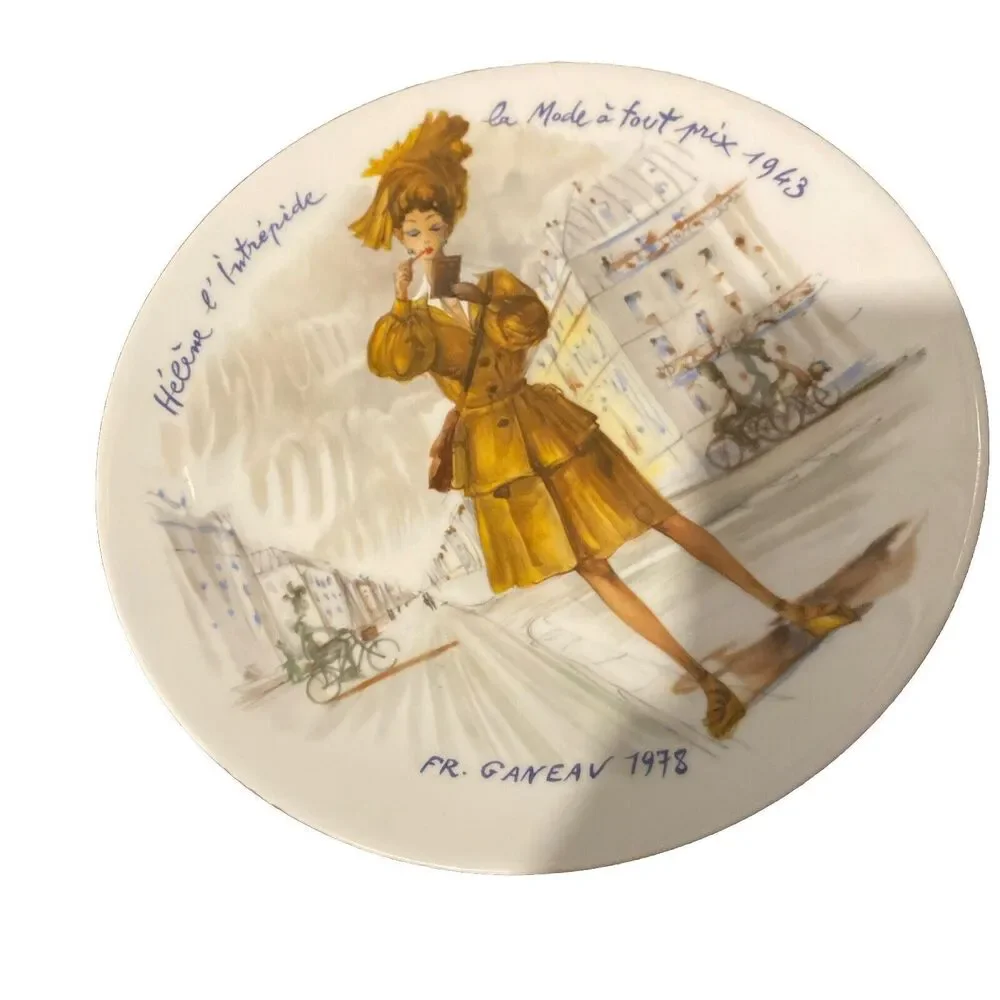 Darcelau & Fils Porcelain Plate Limoges France 1978